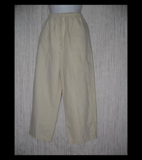 Coldwater Creek Linen Rayon Drawstring Pants Medium M