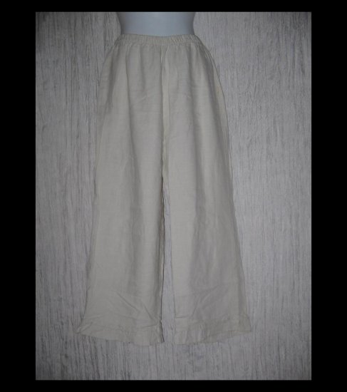 Chalet Boutique Ruffled Linen Wide Leg Pants Large L