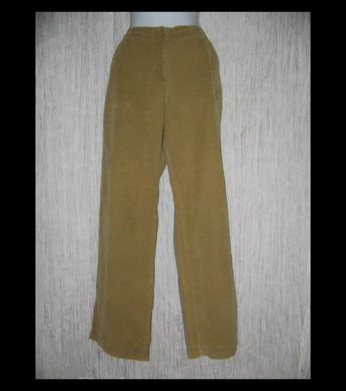 Solitaire Boutique Wide Leg Tan Corduroy Trousers Pants Medium M