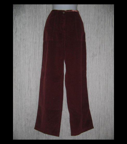 J. JILL Velvet Trim Wide Leg Corduroy Trousers Pants 12