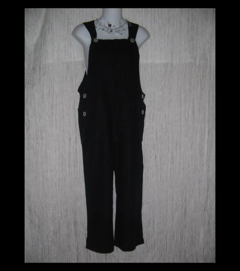 Wind River Black Linen & Rayon Capri Pants Overalls Small S