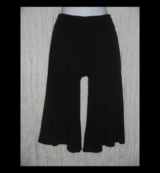New J. Jill Soft Black Rayon Knit Gauchos Pants X-Small Petite XSP
