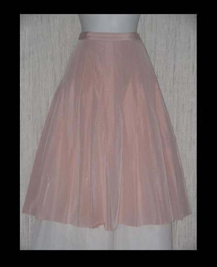 Blugirl Blumarine Full & Fluttery Pleated Calf Length Vintage Pink Skirt 41