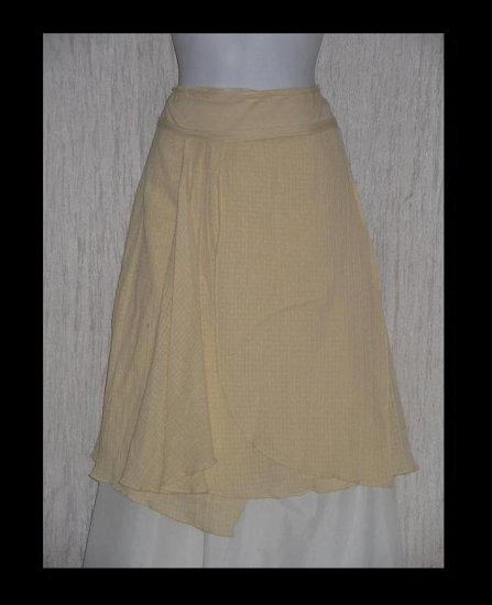 Free People Full & Fluttery Calf Length Cream Assymetrical Layered Skirt 6