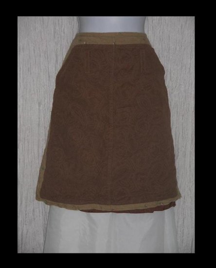 OILILY Boutique Shapely Textured Wool & Cotton Knee Skirt 40
