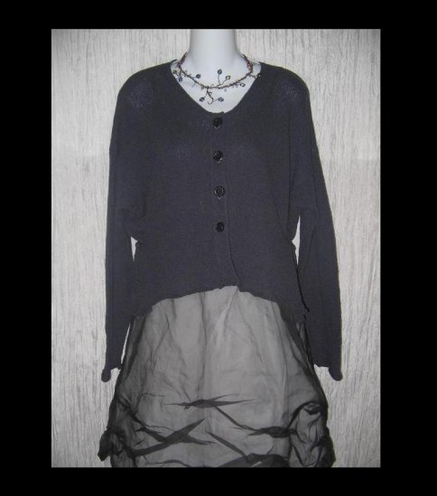NEESH by D.A.R. Cropped Purple Cardigan Sweater Small Medium S M