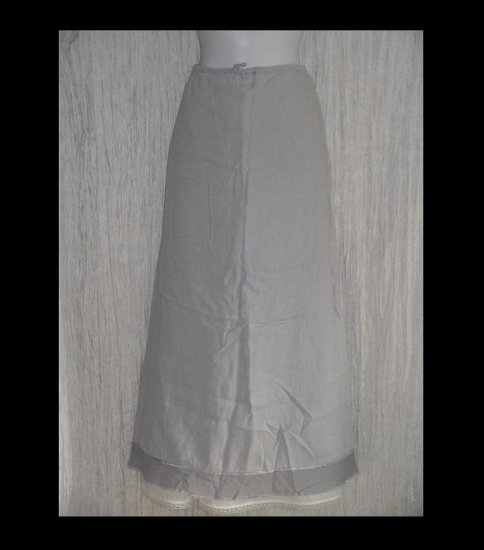 J. Jill Long & Full Fluttery Linen Drawstring Skirt Small S