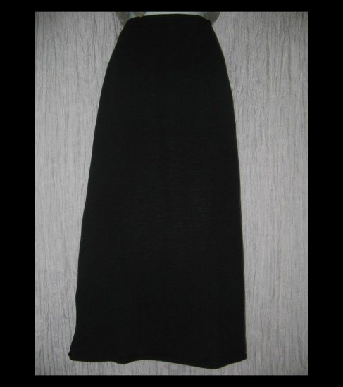 Eileen Fisher Long Shapely Black Wool Skirt Small S