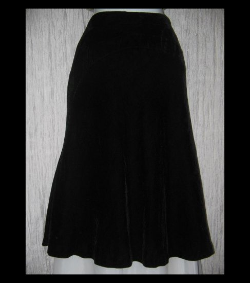 New Tapemeasure Full Fluttery Black Velvet Party Curcuit Skirt 16