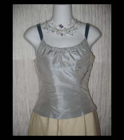 New CALYPSO Christiane Celle Shapely Blue Silk Ribbon Corset Top X-Small XS