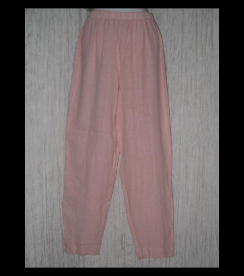 New HOT COTTON by Marc Ware Long Pink Linen Pants Medium M