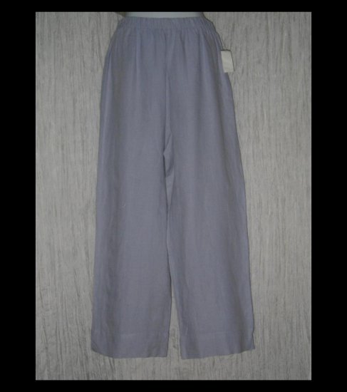 New HOT COTTON by Marc Ware Blue Wide Leg Linen Pants Small