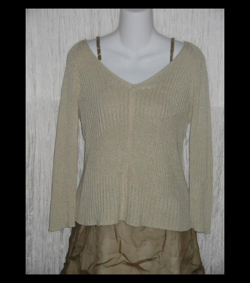 Banana Republic Soft Taupe Knit Pullover Tunic Top Shirt Medium M