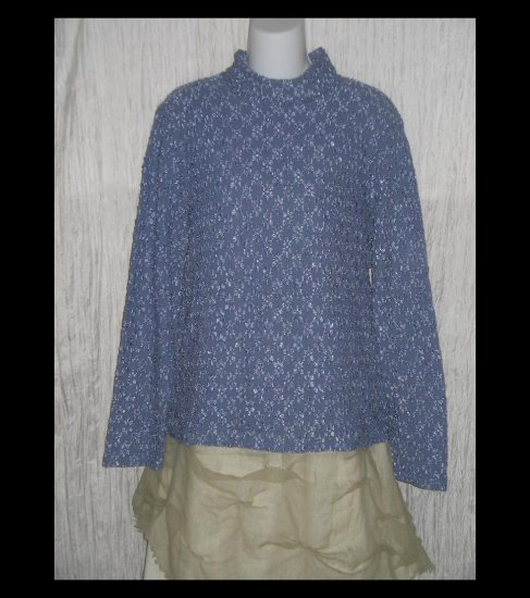 J. Jill Purple Textured Knit Turtleneck Tunic Top Shirt X-Large XL