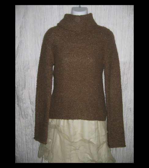 J. Crew Brown Nubby Knit Turtleneck Tunic Sweater Small S