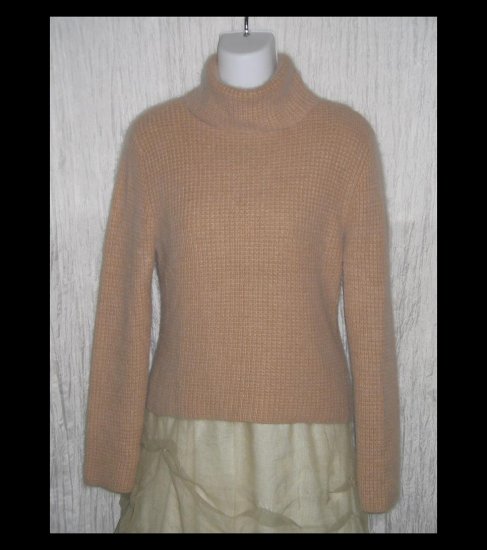 LUCIDITY Softest Brown Turtleneck Sweater Tunic Top Medium M