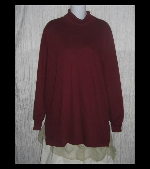 Weekenders Long Russet Turtleneck Sweater Tunic Top X-Large XL TG