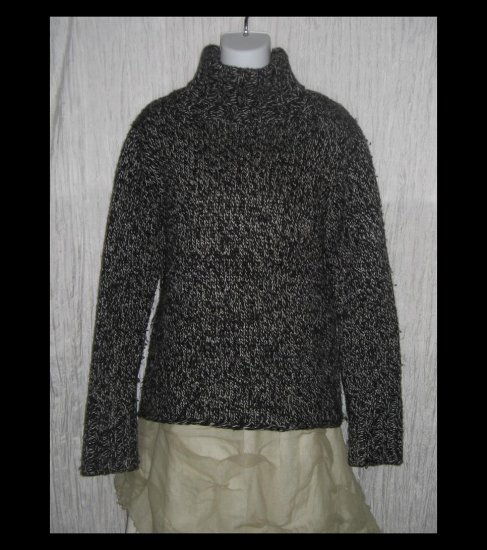 GAP Cozy Black & White Wool Turtleneck Sweater Tunic Top X-Large XL