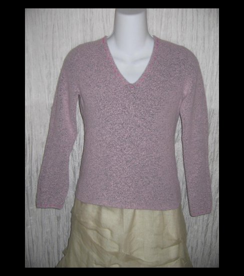 SIGRID OLSEN Sport Soft Pink Nubby Knit Pullover Sweater Top X-Small XS