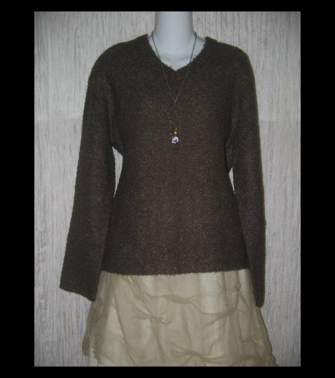 J. Crew Soft Brown Nubby Knit Pullover Sweater Top Medium M