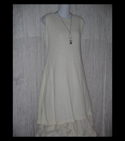 Stephanie Schuster for Princess Knitwear Cream A-Line Tunic Sweater Top Medium M