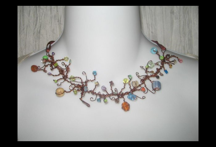 NEW Ever & Anon 'Kallisti's Garden' Whimsical Art to Wear Necklace