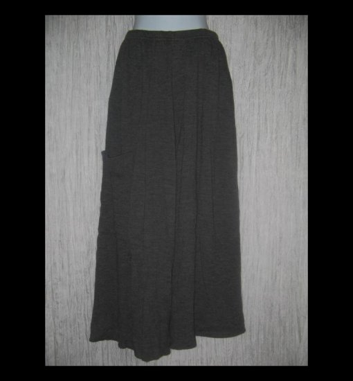 CLOTHESPIN Boutique Long Loose Gray Textured Knit Lagenlook Pants Small S