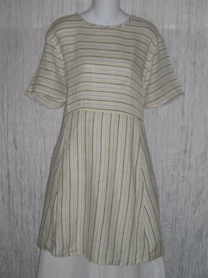 FLAX by Jeanne Engehart Short Shapely Tunic Dress Small S