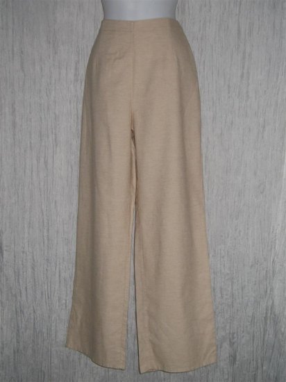 New FLAX Soft Shapely Organic Cotton Floods Pants Small S