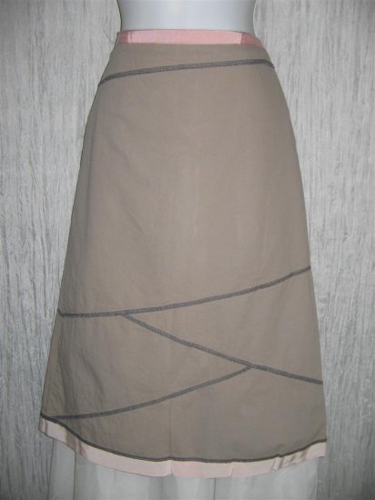 Neesh by D.A.R. Ribbon Trimmed Diagonal Seams Skirt Medium M