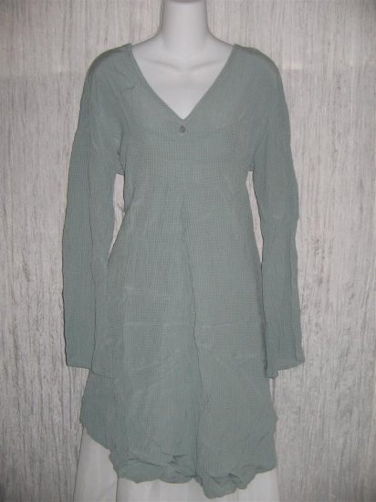 FLAX by Jeannge Engelhart Shapely Tunic Top Shirt Dress Small S