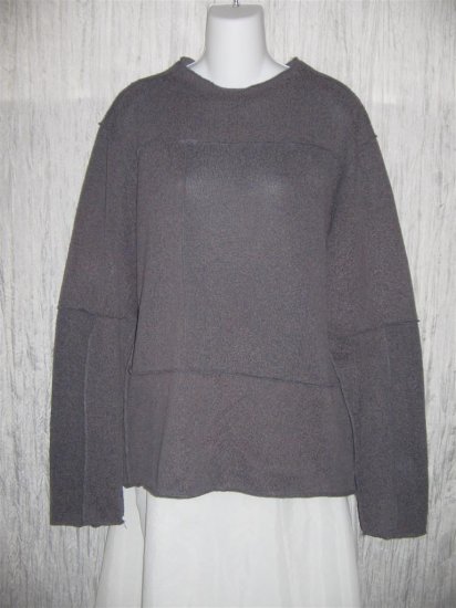 Toku Muted Purple Inside Out Seams Tunic Sweater XL