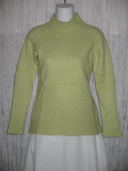 Nazareno Chiatti Soft Green Knit Tunic Top Sweater Small S