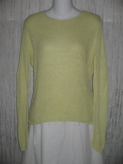 J. Jill Light Green Layered Knit Tunic Top Sweater Medium M