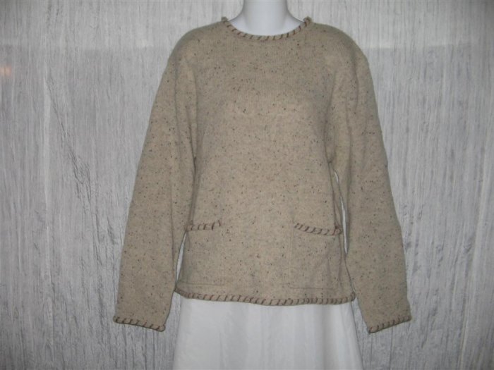 Woolrich Natural Wool Pullover Pocket Sweater Top Medium M
