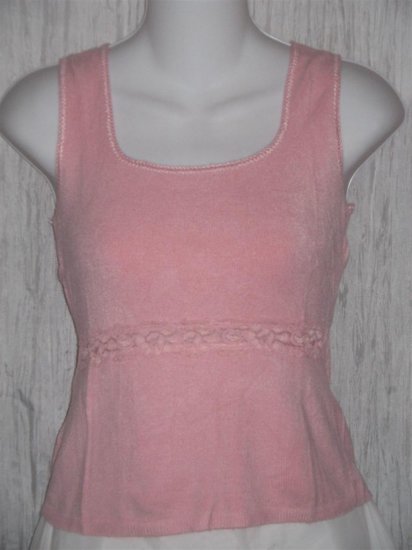 Cotton Emporium Softest Pink Shapely Knit Pullover Sweater Top Medium M