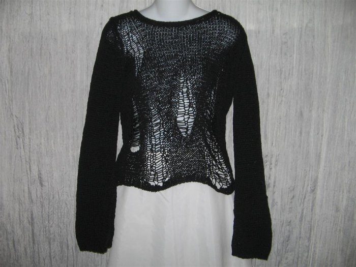 DIDI Boutique Black Loose Knit Pullover Sweater Top 1 S M