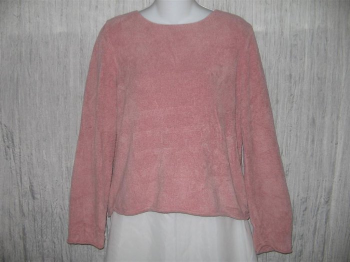 J. Jill Soft Pink Chenille Knit Pullover Sweater Top Medium M