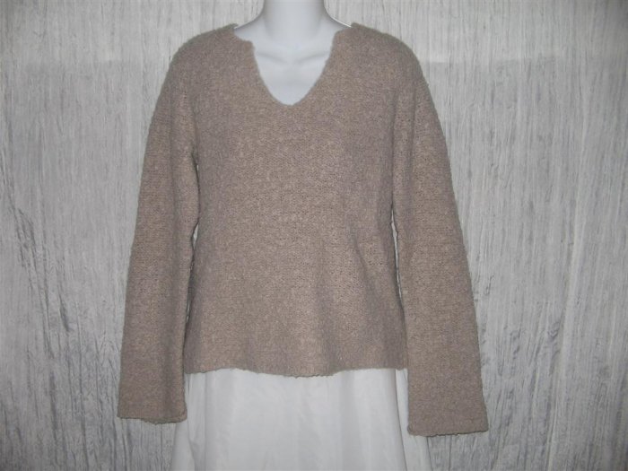 J. Crew Soft Taupe Nubby Knit Pullover Sweater Top Medium M