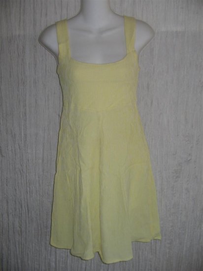 R-CLAN by Jeanne Engelhart Flax Shapely Yellow Dress Small S