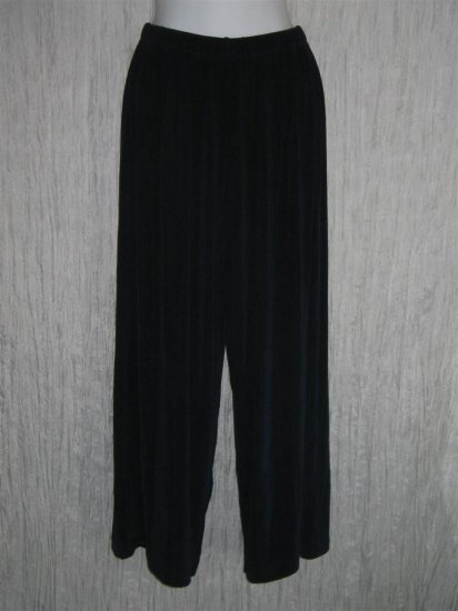 Jeanne Engelhart FLAX Foundations Slinky Blue Wide Leg Pants Small S