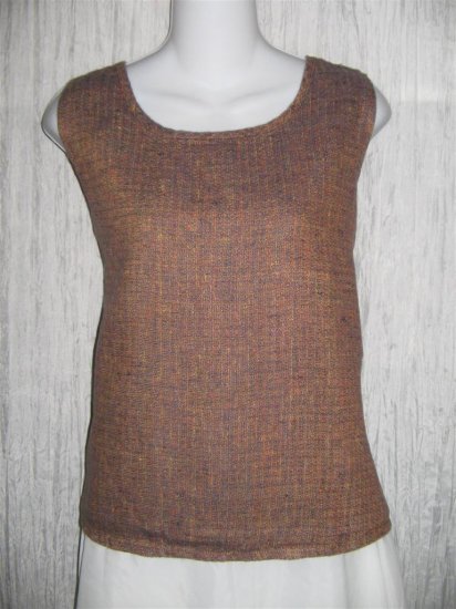 Jeanne Engelhart FLAX Linen Tank Top Shirt Medium M