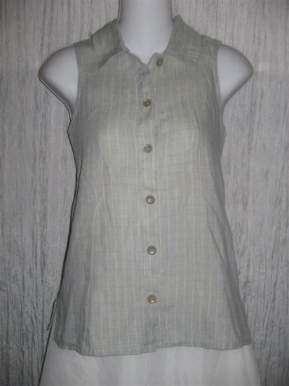 FLAX Soda Pop Tank Shirt Top Jeanne Engelhart Petite P