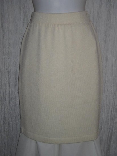 ST. JOHN Evening Short Shapely Cream Santana Knit Skirt 2