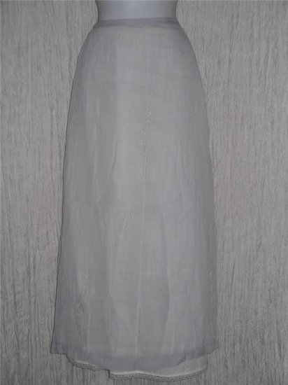 River Road Long & Full Embroidered Lilac Skirt Medium M