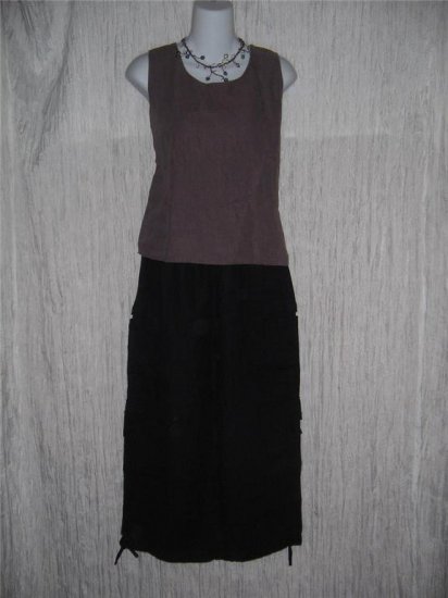 COTTON WEAR Muted Purple Linen Shell Tank Top Shirt Medium M