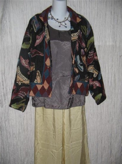 PAINTED PONY Shoe Tapestry Button Jacket Coat Small S