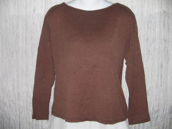 PUTUMAYO Soft Brown Knit Pullover Shirt Top SMALL S