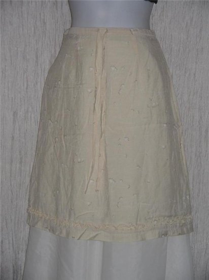 Belonde Boutique Shapely Knee Length Drawstring Skirt Large L