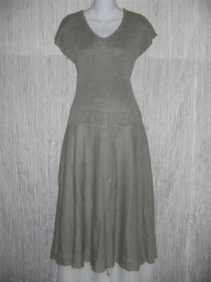 Angelheart Designs by Jeanne Engelhart Linen Sweater Dress Flax Medium M